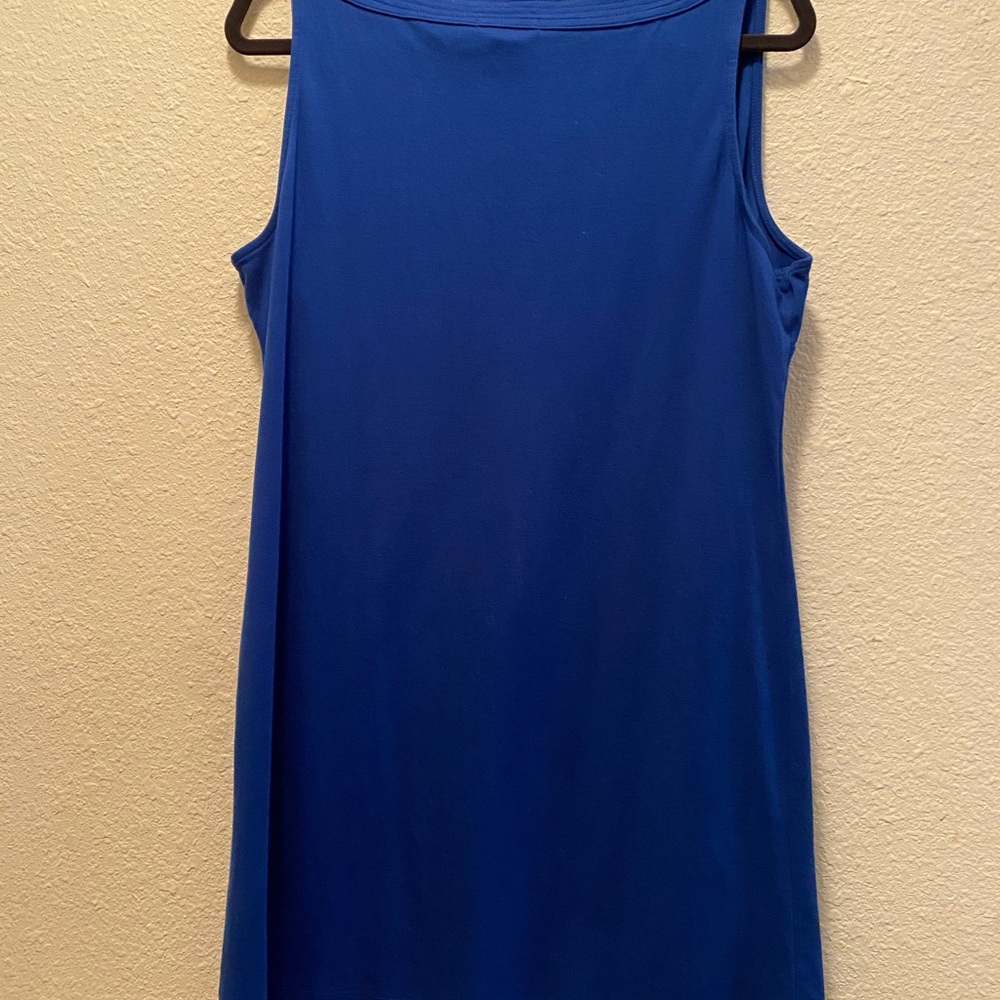 New York and Company Blue Jersey Dress. Size XL